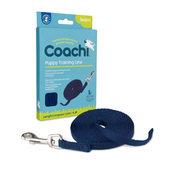 Coachi Puppy trainings lijn blauw 2.5 meter