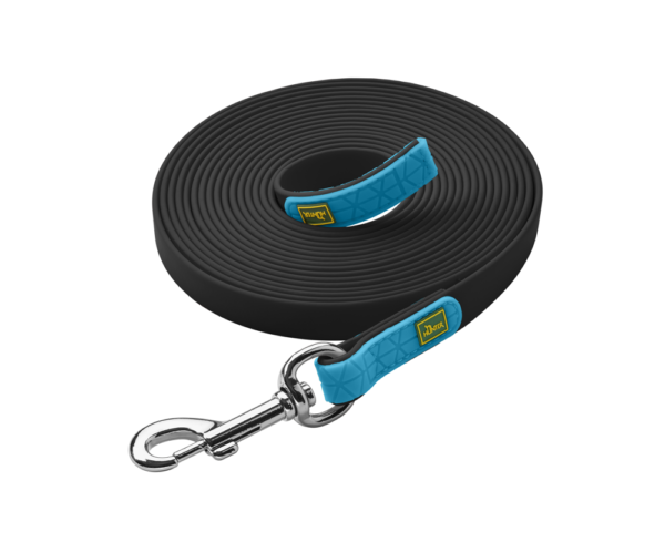 Hunter 5 meter lijn kunststof zwart - kleine hond (10mm)