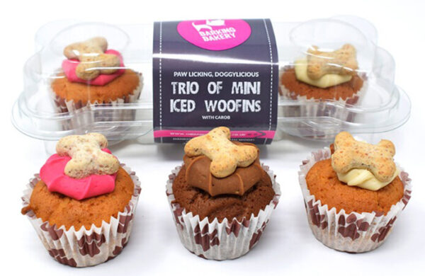 Barking Bakery Trio Mini Iced Woofins Mixed - Hondensnacks - 3 stuks